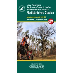 Nadleśnictwo Cewice - MAPA LAMINOWANA