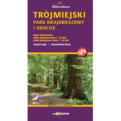 MAPA LAMINOWANA Trójmiejski Park Krajobrazowy - część południowa, część północna